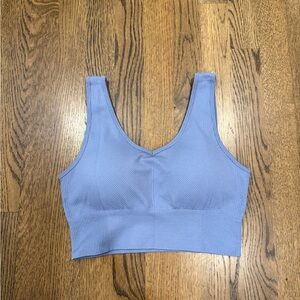 90 Degree By Reflex Light Blue Sports Bra
